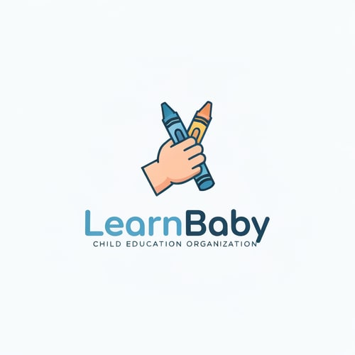 AI Design for Create a logo for Child Education Organization Named by LearnBaby , Logo will be minimalist,modern,proffesional,Catchy,Bluish Color tone.use a similer icon which belongs to child education