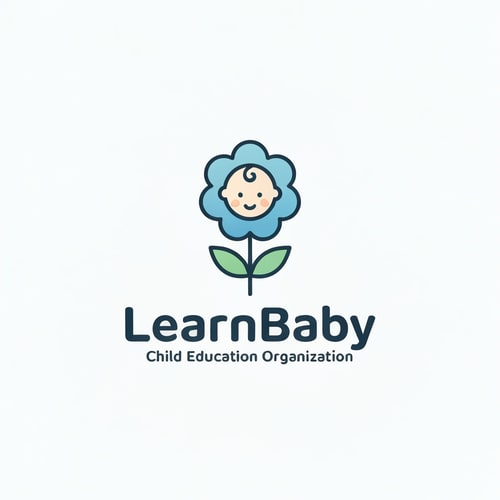 AI Design for Create a logo for Child Education Organization Named by LearnBaby , Logo will be minimalist,modern,proffesional,Catchy,Bluish Color tone.use a similer icon which belongs to child education