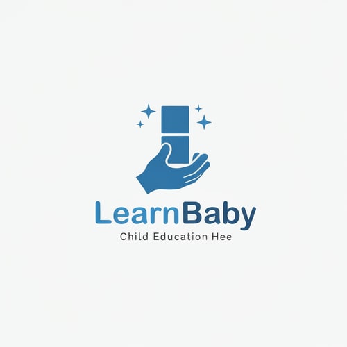 AI Design for Create a logo for Child Education Organization Named by LearnBaby , Logo will be simple,minimalist,modern,proffesional,Catchy,Bluish Color tone.use a similer icon which belongs to child education