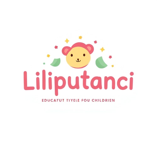 AI Design for create me a luxury clean playful creative logo for a brand "Liliputanci." It's educative center for children. Use luxury gentle warm pastel color palette and storytelling typography. Ajust it for kids age 3-14 years old.Make it calmer more premium clean luxury. Color pallete must be just a little bit lighter with gentle welcome message