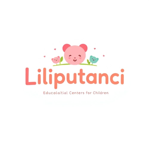 AI Design for create me a luxury clean playful creative logo for a brand "Liliputanci." It's educative center for children. Use luxury gentle warm pastel color palette and storytelling typography. Ajust it for kids age 3-14 years old.Make it calmer more premium clean luxury. Color pallete must be just a little bit lighter with gentle welcome message