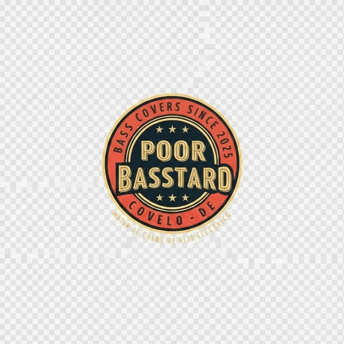 AI Design for cambiar palabras en el circulo naranja por bass covers since 2025