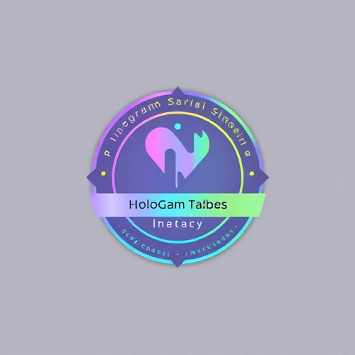 AI Design for Logo for a hologram label shop