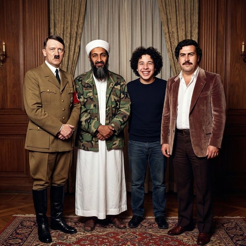 AI Design for junta a esas personas en una imagen