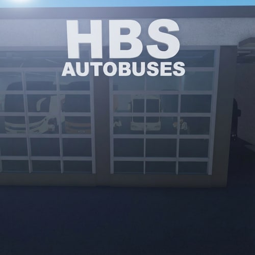 AI Design for haz que la imagen sea como un anuncio pero sin cambiar nada de la imagen, ponle HBS y autobuses