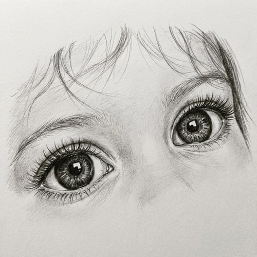 AI Design for haz como un dibujo de los ojos de la persona, el dibujo tiene que estar en blanco y negro