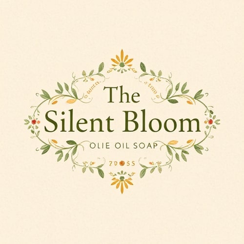 AI Design for Create a poetic and elegant logo for a handmade olive oil soap brand inspired by nature and traditional artistry.
The brand name is “The Silent Bloom”.
The design should reflect a Jacobean floral motif — intricate botanical embroidery with olive branches, small blossoms, and subtle vintage textures.
The color palette should include deep olive green, warm beige, muted gold, and ivory.
The typography should be classic, serif, and slightly calligraphic, evoking timelessness and artisanal care.
The layout should feel balanced, delicate, and refined, as if belonging to an old apothecary or botanical atelier.
Background should be textured parchment or soft linen tone.
The overall feeling: heritage, nature, poetry, and quiet luxury.
Keywords:
Jacobean floral, vintage botanical logo, olive blossom, artisanal soap branding, natural skincare, poetic design, elegant typography, timeless beauty, classic packaging aesthetic, botanical illustration.