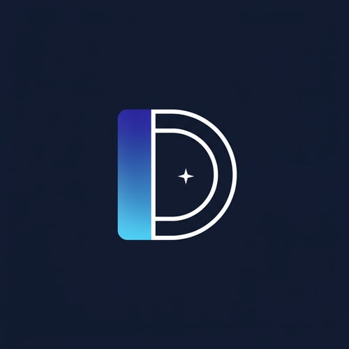AI Design for i want to create a logo form my YouTube channel the name is "dallapartestellare" and I talk a science in a easy way the logo is like a "D" but I want you invent a modern e minimal logo