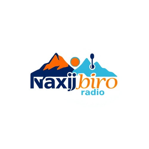 AI Design for Radio station logo for Naxi Biro Naš radio, Naxi and Biro should be equally represented, that's the name of the radio
