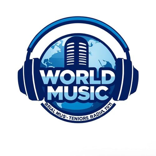 AI Design for Radio station logo for world music