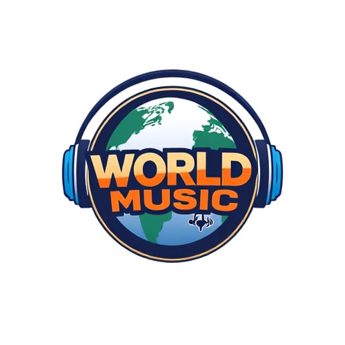 AI Design for Radio station logo for world music