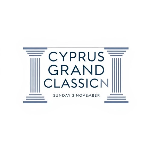 AI Design for I want a logo saying
Cyprus
Grand
Classic
Sunday 2 November
In a white font within borders shaped like a greek ancient column