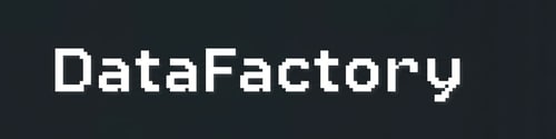 AI Design for usando el formato de letra de la imagen, crea la palabra DataFactory