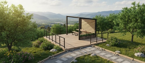 AI Design for Add the same environment as in your first picture to the second one, so that it looks like it's from a different angle.