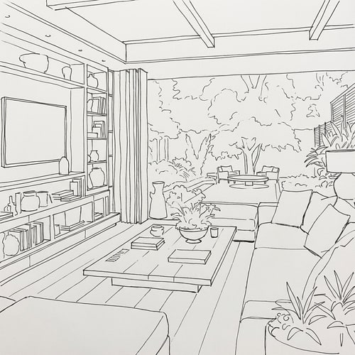 AI Design for Can you turn this picture into a drawing for me, like a sketch, not very detailed, more with contours to convey it?