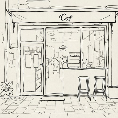 AI Design for Can you make this drawing a bit rougher, showing it only with strong outlines and fewer details?