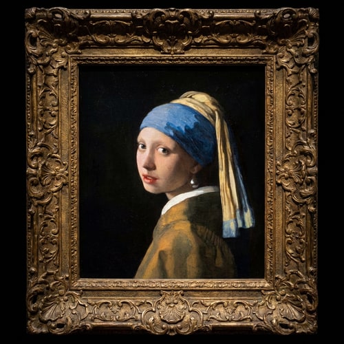 AI Design for add a frame around this picture like in a museum without showing the wall