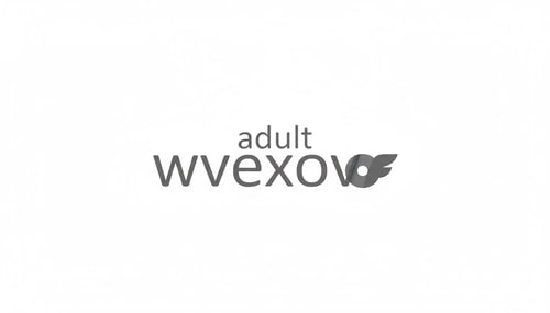 AI Design for Logo with the text “wvexov adult” where this image blends harmoniously with the text in a beautiful, smooth font, with the word ‘adult’ written above the word “wvexov.”