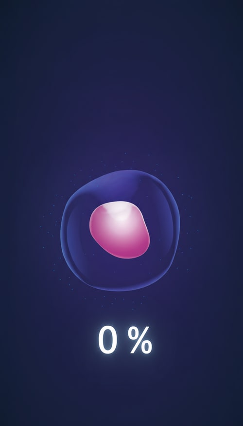 AI Design for put under this cell numeric indicator from 0 to 100 %