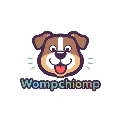 AI Design for give me the icon based logo of Wompchomp for my pet products