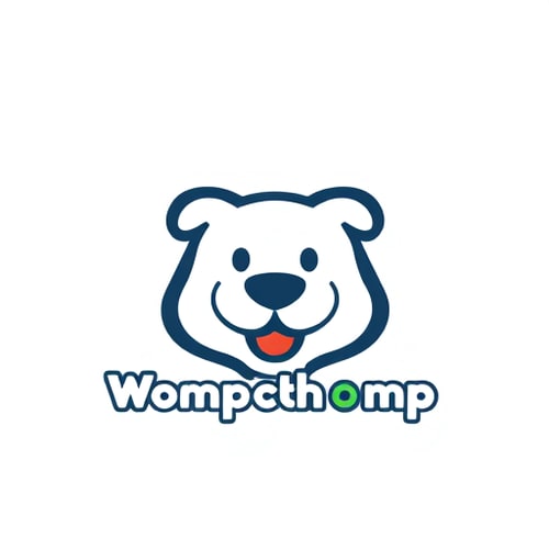 AI Design for give me the icon based logo of Wompchomp for my pet products