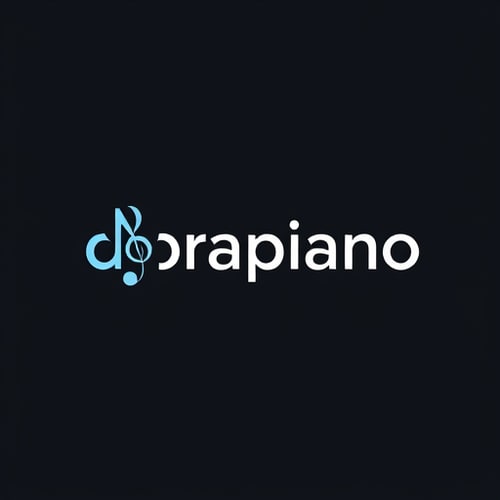 AI Design for name is dorapiano,it is a effect piano software, so i think the logo should be with one or serveral elements of these things: piano keyboard, music note mark, Treble clef , or dora the word it self.