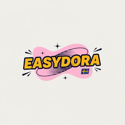 AI Design for Could you create a logo that is chatchy, but simple, inspired by street art. Also I want it to be memorable for the eye, and easy to use for different purposes , such as merch, posters, cover photos. It should be saying EASYDORA. I don’t want any animals included, and I want it to be minimalistic, yet playful