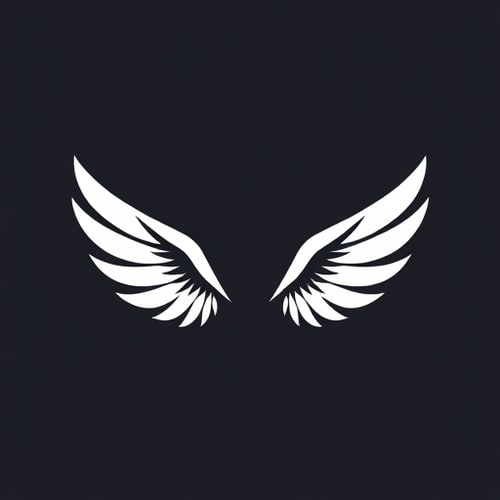 AI Design for i want a pair of simple white wings
