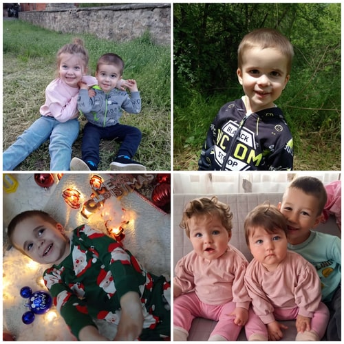 AI Design for enhance quality of this photos and make collae of 4 photos for dimensions 300x420mm