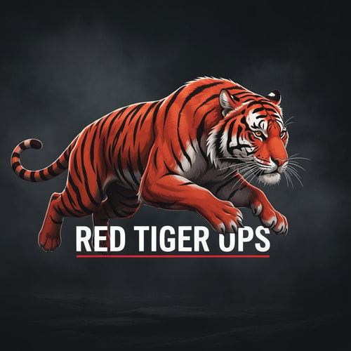AI Design for make me logo for red tiger ops