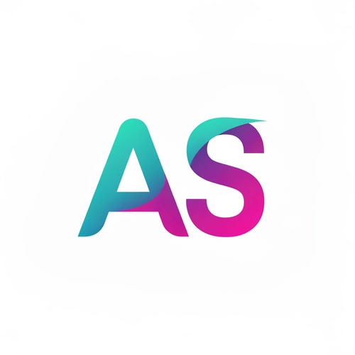 AI Design for Make me logo with initials a and s for graphic designer