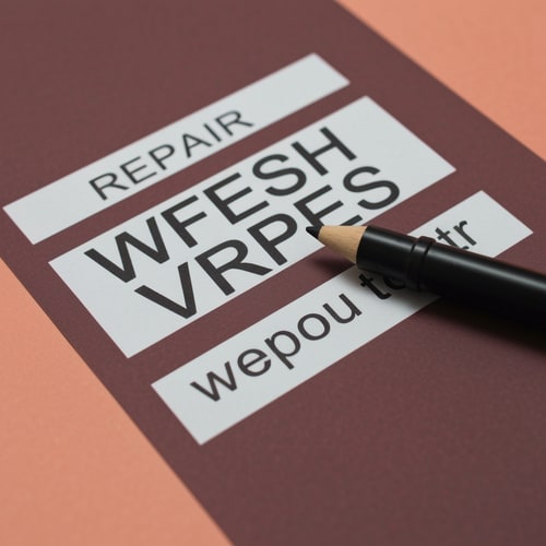 AI Design for Repair images to be fresh and very clear word by word