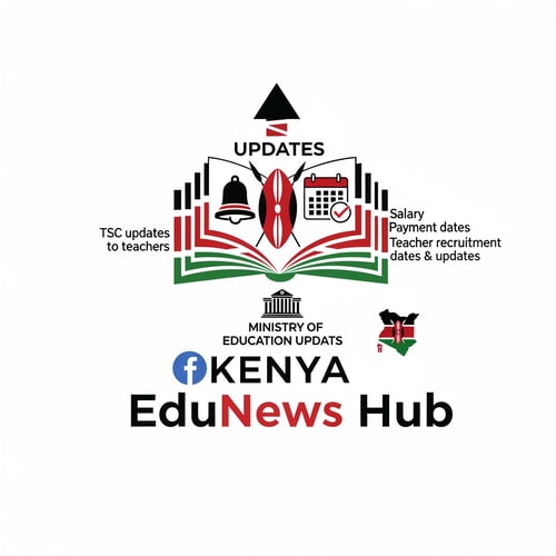 AI Design for A logo for a Facebook page dealing with educational News in Kenya. TSC updates to teachers . Salary payment dates, teacher recruitment dates and updates, ministry of education updates.