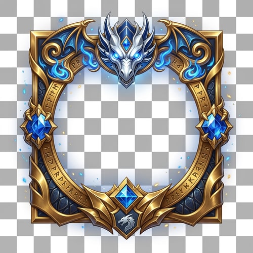 AI Design for Alakítsd át sokkalta menőbbre, szebb dizájnal, a tetején legyen a Yugiohból a Blue Eyes White Dragon (Kékszemű hósárkány) ehhez mérten szinezd is át a keretet nagyon epicre