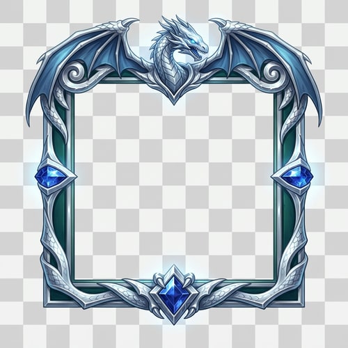 AI Design for Alakítsd át sokkalta menőbbre, szebb dizájnal, a tetején legyen a Yugiohból a Blue Eyes White Dragon ehhez mérten szinezd is át a keretet