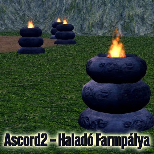 AI Design for Szerkeszd meg nekem menőn. a Legyen oda írva alulra Ascord2 - Haladó Farmpálya és a felirat fölött is legyen 1 hordó