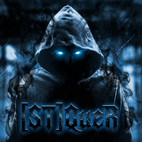 AI Design for Szerkeszd át profin, legyen a köd és az effekt fekete, a szeme legyen  kék és a név legyen [ST]QueR DE AZ IRÁS MENŐ legyen illeszkedjen a képhez