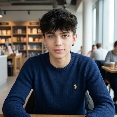 AI Design for Szerkesz 1normális képet az arcomról elölröl ne legyen rajtam szemüveg. Ne autóba üljek, 1 normális kép kell. Normális legyen mint az eredeti képen.