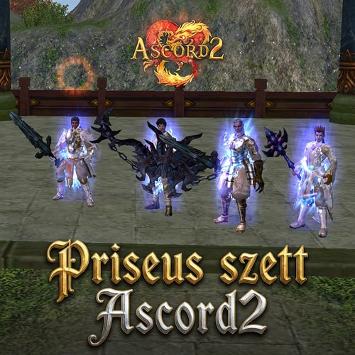 AI Design for Szerkeszd meg minőségi képre. Ird alulra Priseus szett Ascord2. Epic legyen a betustilus