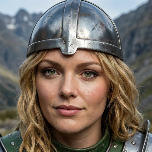 AI Design for remove the red dot, make her look realistic