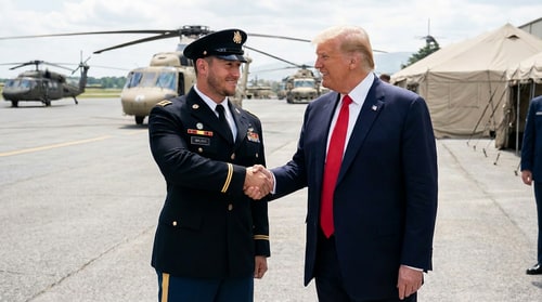 AI Design for dont change anything ' only give me wider view and dark army pants