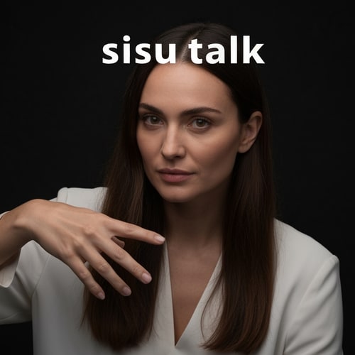 AI Design for یک لوگو به اسم sisu talk
