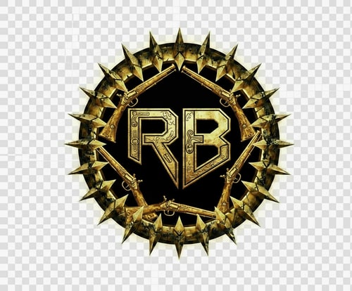 AI Design for i dont see musket here, keep it like this but add muskets all around the letters, guns in general is also fine