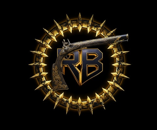 AI Design for wrap the musket around the letters