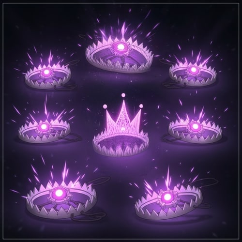 AI Design for remove the one i marked and add a crown shaped t rap in the center