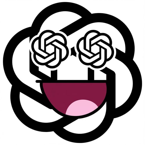 AI Design for change this faces eyes to this logo DO NOT ALTER THE MOUTH SHAPE make the background pure white