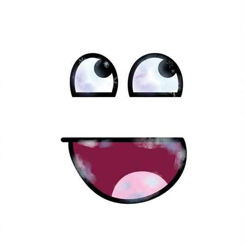 AI Design for Apply frostbite effects to the facial features. Add subtle frostbite effects like cold discoloration on the eyes and mouth while keeping their exact positions unchanged. do not recolor the entire face uniformly, DO NOT ADD A circular border. Preserve the original background and vector structure. add minamalistic features that make people think the face has frostbite not extreme levels of frosbite that glaring obvious, think minimalistic frostbite effect. make the background white, do not edit the background.