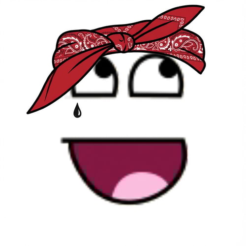 AI Design for make this face look like a thug do not ALTER THE MOUTH SHAPE