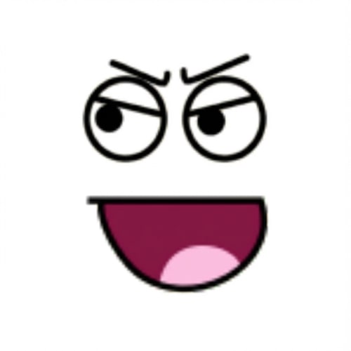 AI Design for make this face look slightly angry and change absolutely nothing else do not ALTER THE MOUTH SHAPE