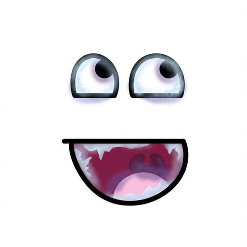 AI Design for Apply frostbite effects to the facial features. Add subtle frostbite effects like cold discoloration on the eyes and mouth while keeping their exact positions unchanged. do not recolor the entire face uniformly, DO NOT ADD A circular border. Preserve the original background and vector structure. add minamalistic features that make people think the face has frostbite not extreme levels of frosbite that glaring obvious, think minimalistic frostbite effect. make the background white, do not edit the background. redraw the face. DO NOT add over the top modifications.